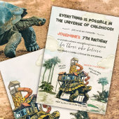 Turtle Magic Ride Verjaardagsfeest Kaart