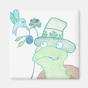 Turtle Magnet - 2 x 2 inch vierkant