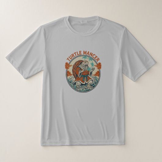 Turtle Mancer Mystic Ocean Waves Japanese Art T-shirt (Laagn)
