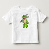 Turtle Mechanic WFrench Kinder Shirts (Voorkant)