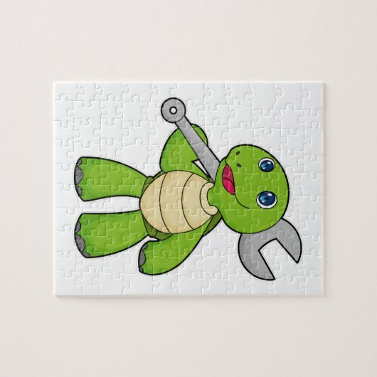 Turtle Mechanic WFrench Legpuzzel (Horizontaal)