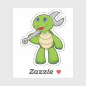 Turtle Mechanic WFrench Sticker (Vel)