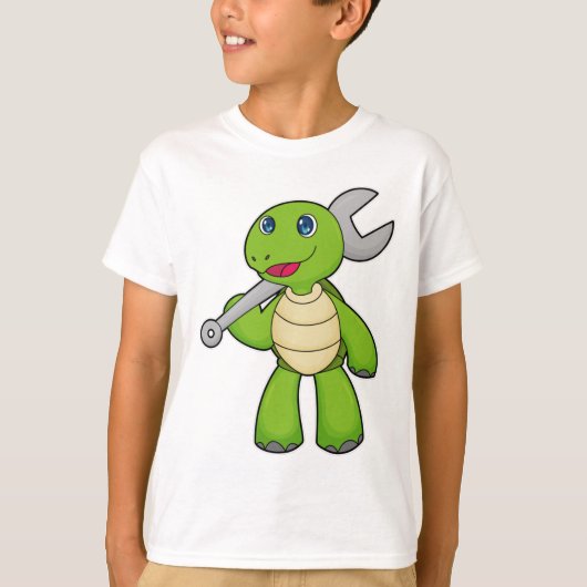Turtle Mechanic WFrench T-shirt (Voorkant)
