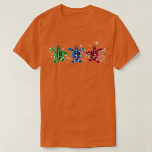 Turtle merry kerstsnow TTA T-shirt (Design voorkant)