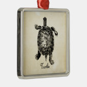TURTLE METALEN ORNAMENT (Rechts)