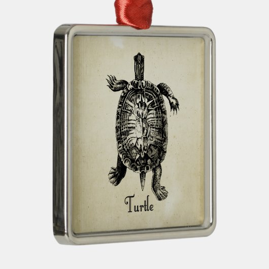 TURTLE METALEN ORNAMENT (Rechts)