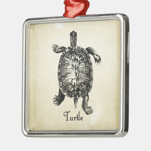  TURTLE METALEN ORNAMENT (Links)