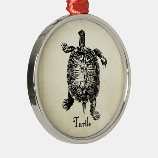 TURTLE METALEN ORNAMENT (Rechts)