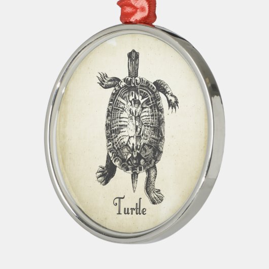  TURTLE METALEN ORNAMENT (Links)
