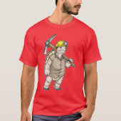 Turtle Miner Pickaxe Mining T-shirt (Voorkant)