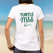 Turtle Moeder Milieu Strand Thema T-shirt