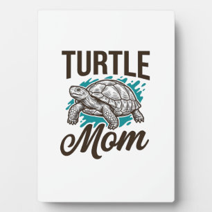 Turtle Moeder Vintage Gravure Vector Design_1 Fotoplaat
