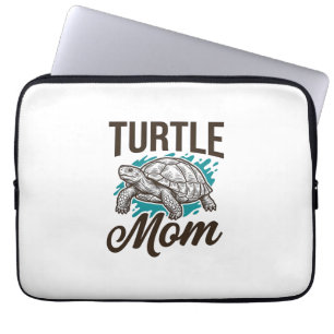 Turtle Moeder Vintage Gravure Vector Design_1 Laptop Sleeve