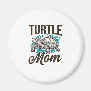 Turtle Moeder Vintage Gravure Vector Design_1 Magneet