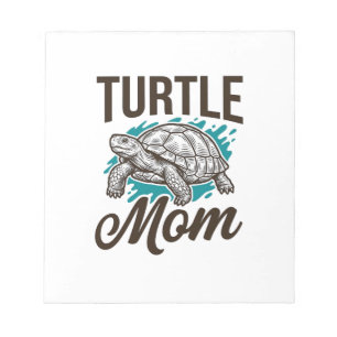 Turtle Moeder Vintage Gravure Vector Design_1 Notitieblok
