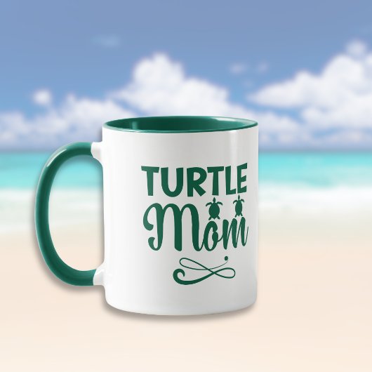 Turtle Mom Environmental Beach Theme Mok