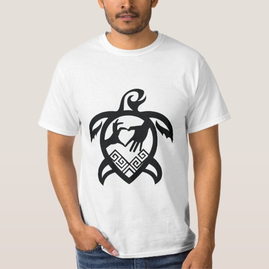 Turtle Monocrome Motive T-shirt (Voorkant)
