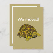 Turtle Moving Announcement Kaart (Voorkant / Achterkant)