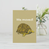 Turtle Moving Announcement Kaart (Staand voorkant)