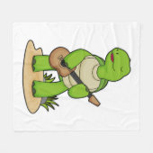 Turtle Musician Guitar Music Fleece Deken (Voorkant (Horizontaal))