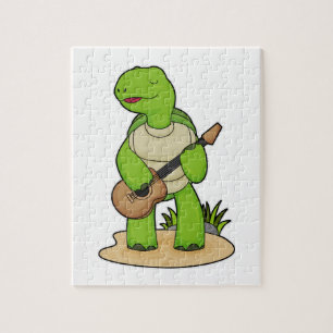 Turtle Musician Guitar Music Legpuzzel