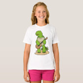 Turtle Musician Guitar Music T-shirt (Voorkant volledig)