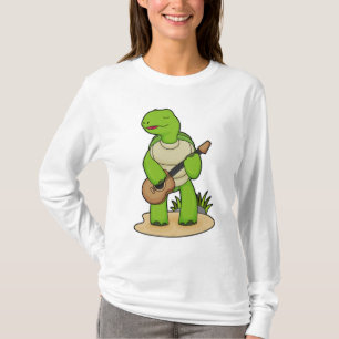 Turtle Musician Guitar Music T-shirt