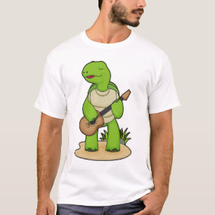 Turtle Musician Guitar Music T-shirt