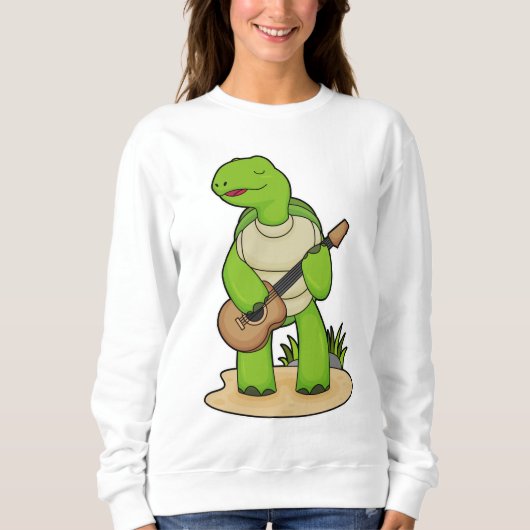 Turtle Musician Guitar Music Trui (Voorkant)