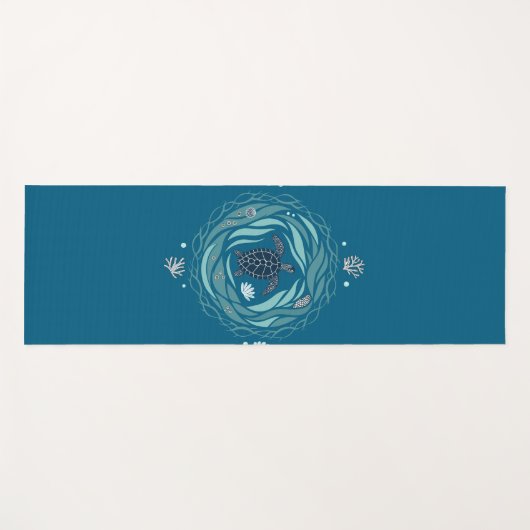 Turtle, Non-Slip Yogamat (Voorkant (horizontaal))