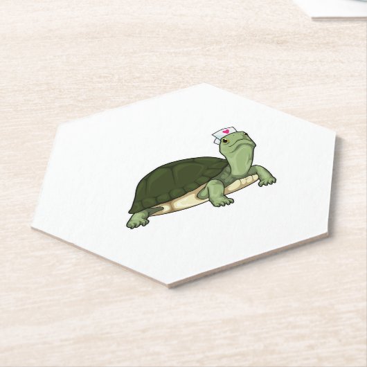 Turtle Nurse Kartonnen Onderzetters (Schuin)