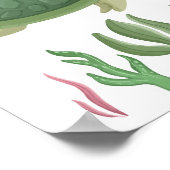 Turtle Nursery Poster Zee Animal Kinder Room Decor (Hoek)