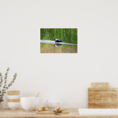 Turtle on Log Poster (Keuken)