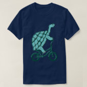 Turtle on (motorfiets) t-shirt (Design voorkant)