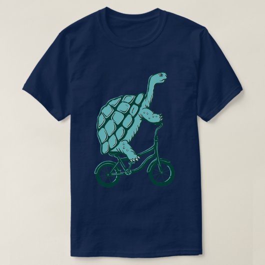 Turtle on (motorfiets) t-shirt (Design voorkant)