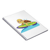 Turtle on surfboard notitieboek (Rechterzijde)