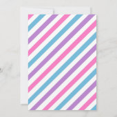 Turtle Oneder The Sea 1st Birthday Invitation Kaart (Achterkant)