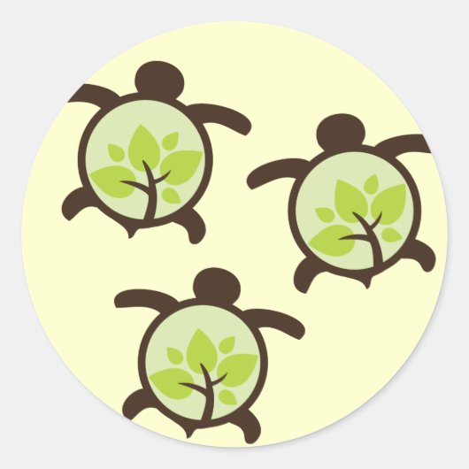 Turtle Organic Planet Stickers (Voorkant)