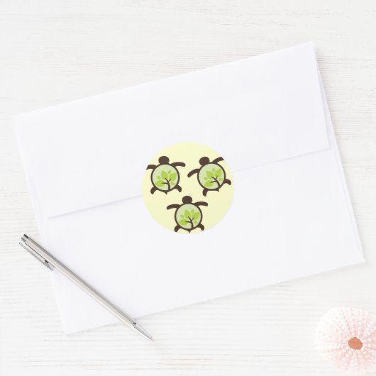 Turtle Organic Planet Stickers (Envelop)