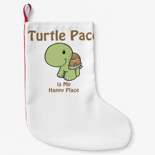 Turtle Pace - Happy Place Kleine Kerstsok (Voorkant)