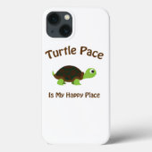 Turtle Pace is mijn Happy Place Case-Mate iPhone Case (Achterkant)