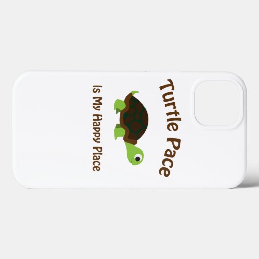 Turtle Pace is mijn Happy Place Case-Mate iPhone Case (Achterkant (horizontaal))