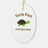 Turtle Pace Keramisch Ornament (Links)