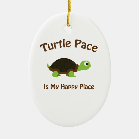 Turtle Pace Keramisch Ornament (Voorkant)