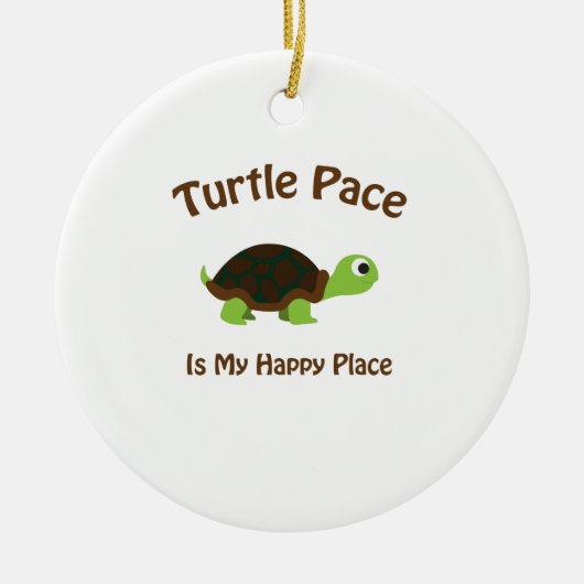 Turtle Pace Keramisch Ornament (Voorkant)