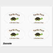 Turtle Pace Ovale Sticker (Vel)