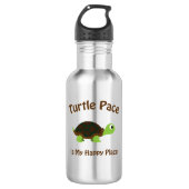 Turtle Pace Waterfles (Voorkant)