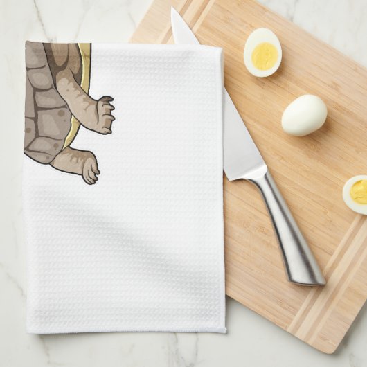 Turtle Painter Paint brush Theedoek (Quarter Fold)