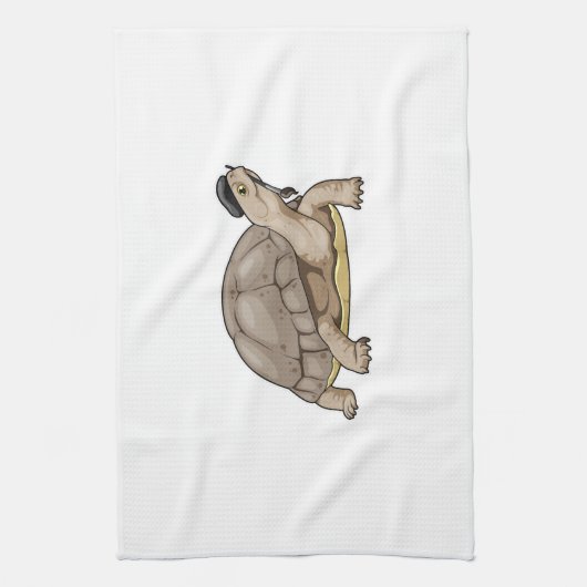 Turtle Painter Paint brush Theedoek (Verticaal)