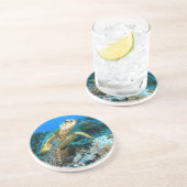 Turtle Pair Zandsteen Onderzetter (Zijkant)